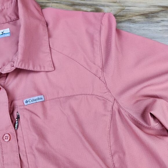 🔹️Columbia Kestrel Trail Lite Adjustable Roll Tab Long Sleeve Top Large - Picture 5 of 12